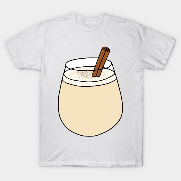 Eggnog Holiday Cocktail T-Shirt by murialbezanson